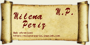Milena Periz vizit kartica
